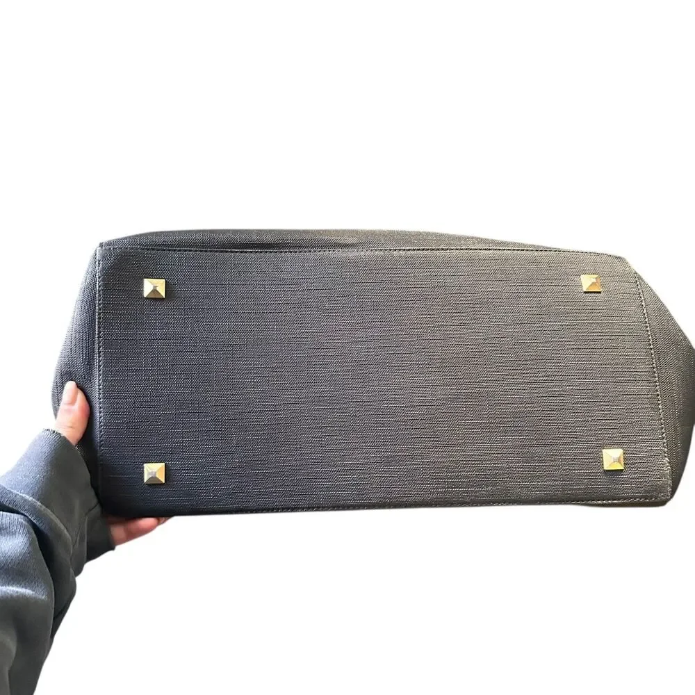 DAGNE DOVER Signature‎ Laptop Tote Vegan Leather Black